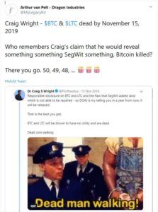 wright, mrtvý, btc, ltc