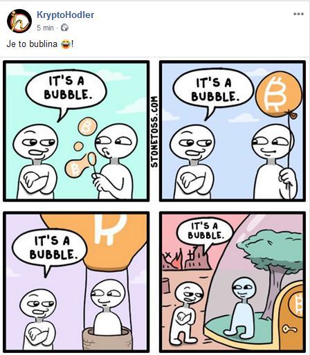 bublina, bitcoin, konec