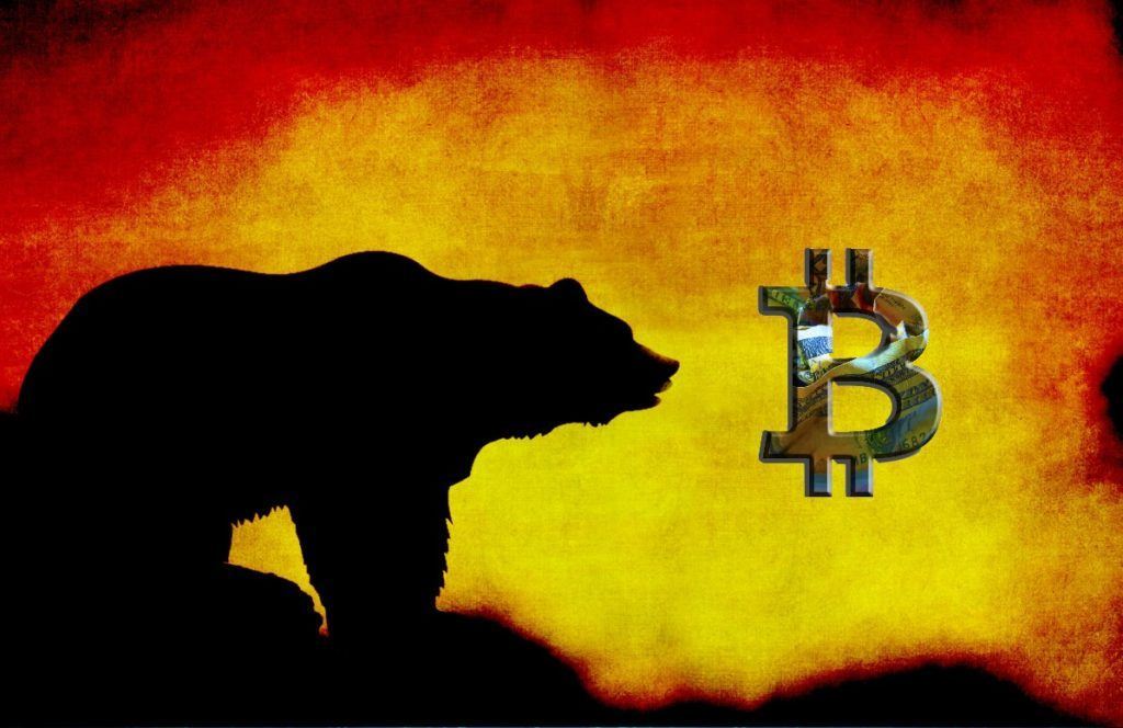 propad, medvěd, padá, bitcoin