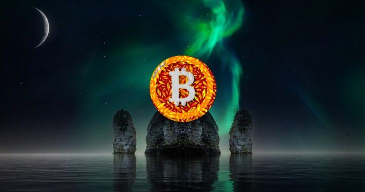 Bitcoin, BTC, space, vesmír, skály, head shoulders, moon, moře, temný, dark