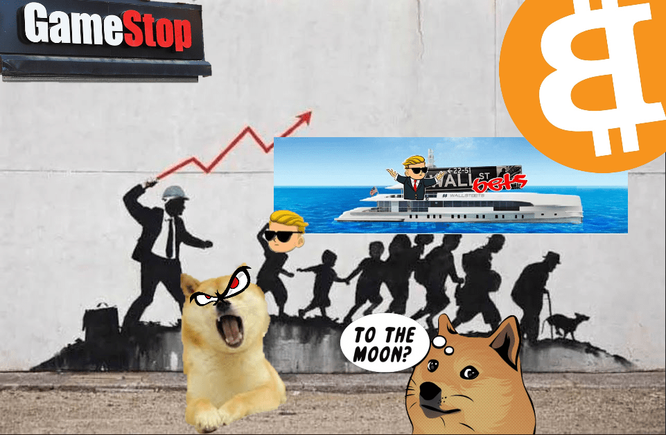WallStreetBets, DOGE, GAME STOP