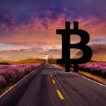 bitcoin, btc, nadějný, cestovní, nebe