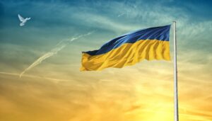 Ukrajina, ukrajinská vlajka,