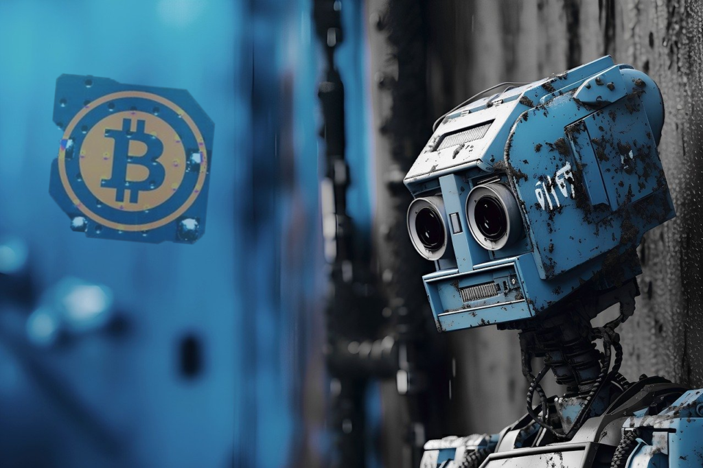 robot, bitcoin, btc, trhy