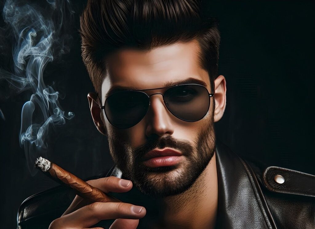 muž, lidé, výhra, hodler, zisk, doutník