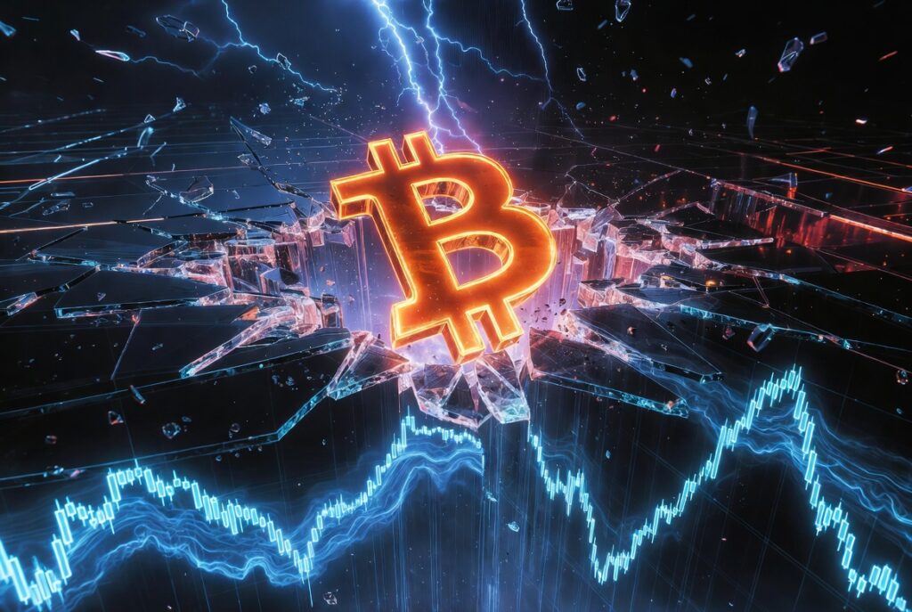 Pokles Bitcoinu pod 200denní průměr