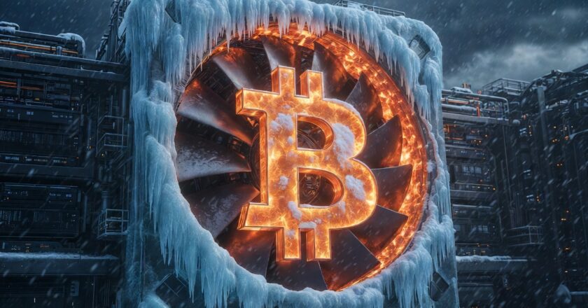 Obtížnost těžby Bitcoinu klesla o 11 %: Největší propad od roku 2021 po arktické bouři