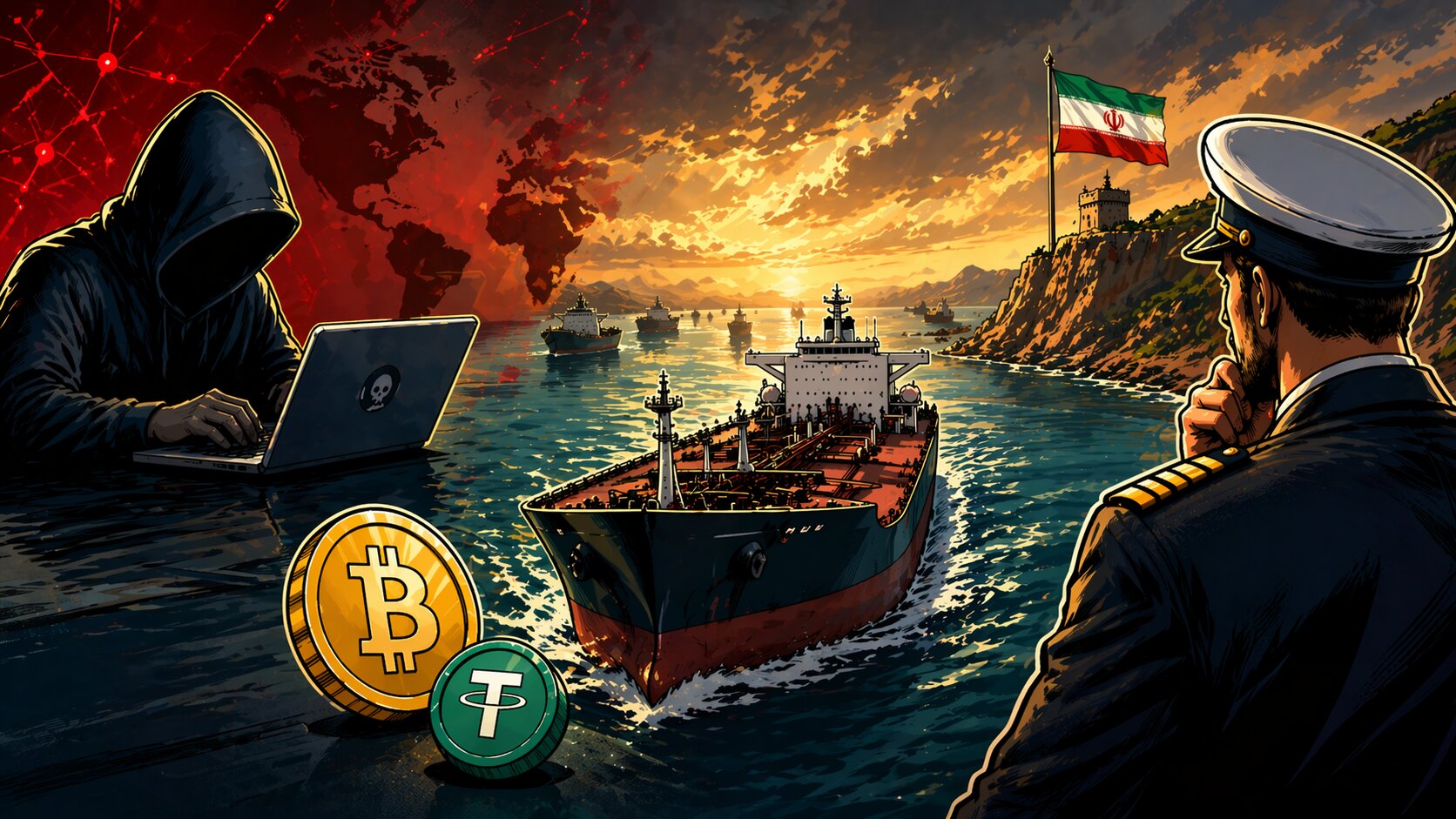 Kryptoměnoví podvodníci zneužívají blokádu Hormuzu a vybírají falešné mýtné