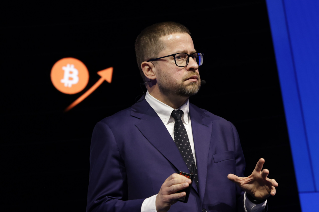 Aleš Michl na konferenci Bitcoin 2026. Zdroj: bitcoinmagazine.com