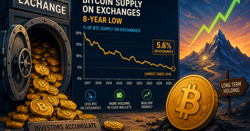 Bullish signál pro Bitcoin? Burzovní rezervy klesly na úroveň z roku 2018