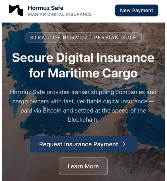 Digitální platforma HormuzSafe. Zdroj: x.com