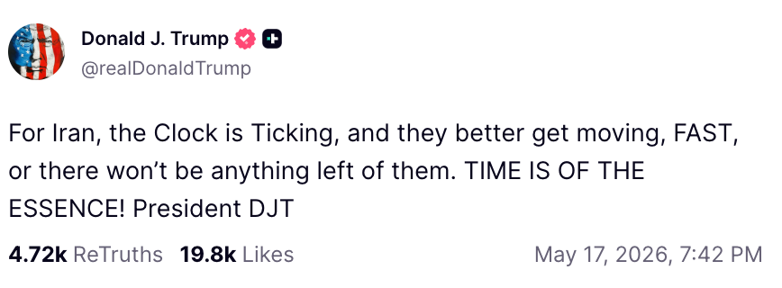 Zdroj: Truth Social 