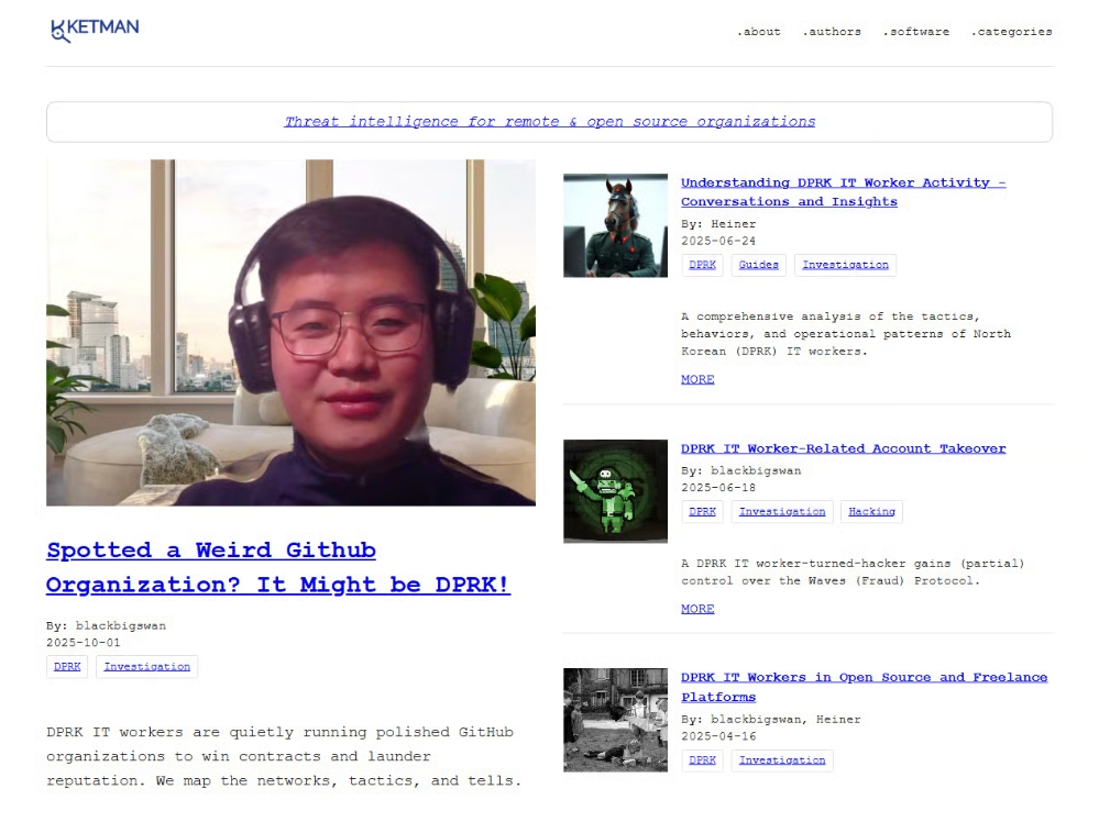 Články na webu projektu Ketman o operativcích KLDR. 
