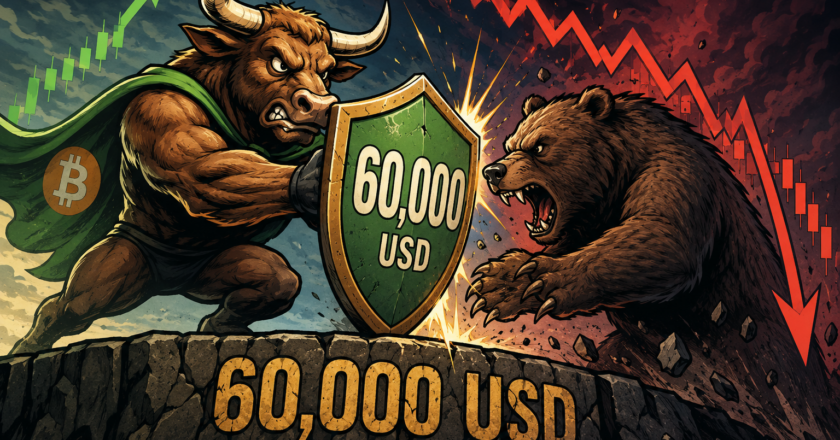 Analytik varuje: Pád pod 60 tisíc může odstartovat výraznější korekci bitcoinu