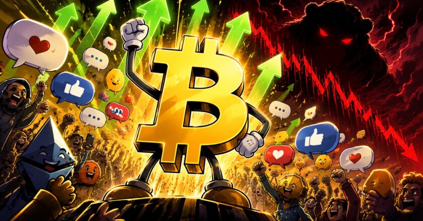 Sociální sítě věří v růst bitcoinu, historie přitom radí opatrnost