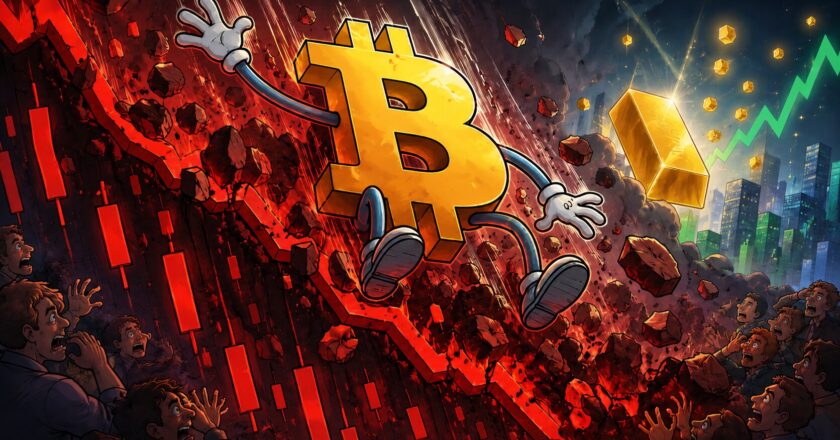Bitcoin ztrácí dech a padá pod 62 000 dolarů