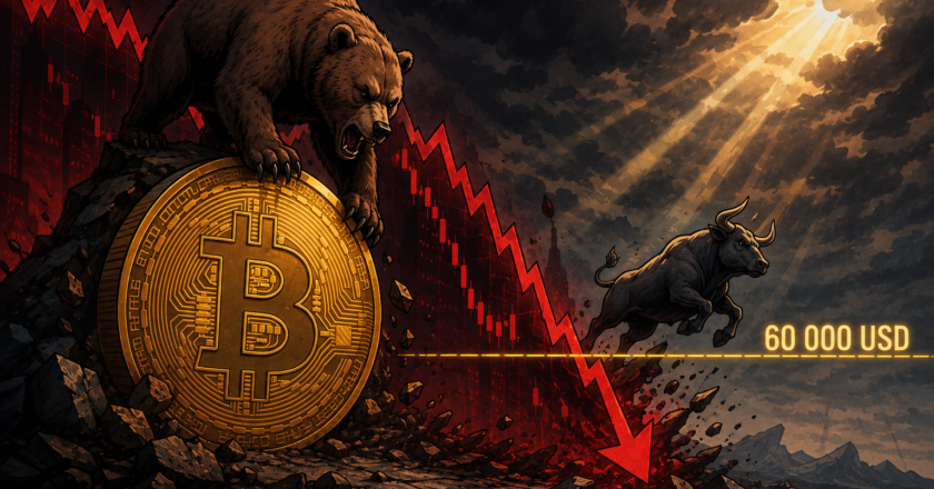 Bitcoin klesl pod 60 000 dolarů. Kryptoměnový trh od maxima ztratil přes 2 biliony dolarů