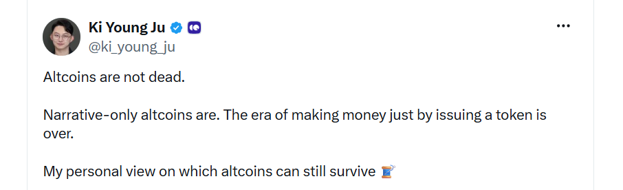 Altcoiny nejsou mrtvé. Mrtvé jsou altcoiny postavené pouze na příběhu (narativu). Éra vydělávání peněz pouhým vytvořením tokenu skončila.
Můj osobní pohled na to, které altcoiny mají stále šanci přežít.