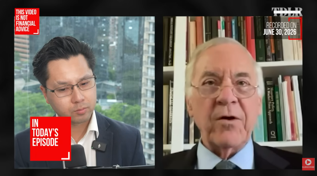 Steve Hanke, profesor aplikované ekonomie na Johns Hopkins University, diskutuje o manipulaci trhu a teorii "velkých hráčů", cenách ropy a plynu, Hormuzském průlivu, inflaci a politice Fedu, nerovnosti bohatství, miliardářích a minimální mzdě.