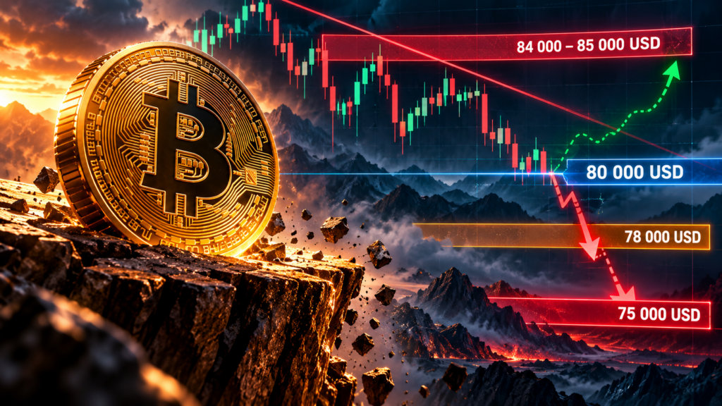 Bitcoin znovu bojuje o 80 000 USD. Ztráta této hranice může změnit situaci na trhu
